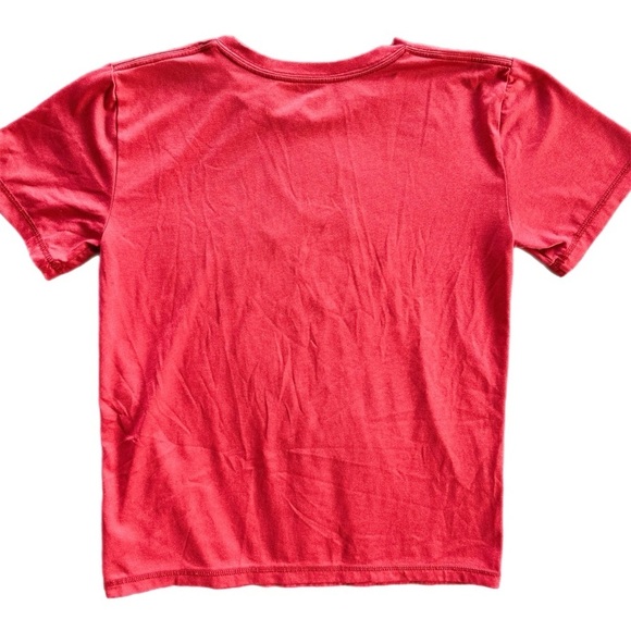 Adidas Boys Red Short Sleeve Athletic Tee Shirt Size Medium - Picture 3 of 5